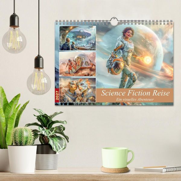 Produktbild: Science Fiction Reise - Ein visuelles Abenteuer (Wandkalender 2027 DIN A4 quer), CALVENDO Monatskalender