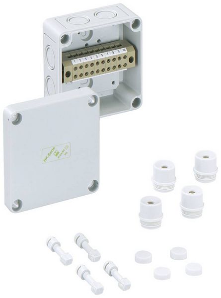 Produktbild: Spelsberg RKK 4/12-12x4&sup2; Reihenklemmen-Geh&auml;use 110 x 110 x 66 Polystyrol (EPS) Grau 1St.