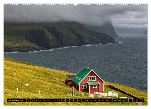 Produktbild: Landschaften Der F&auml;r&ouml;er (Wandkalender 2026 DIN A2 quer), CALVENDO Monatskalender
