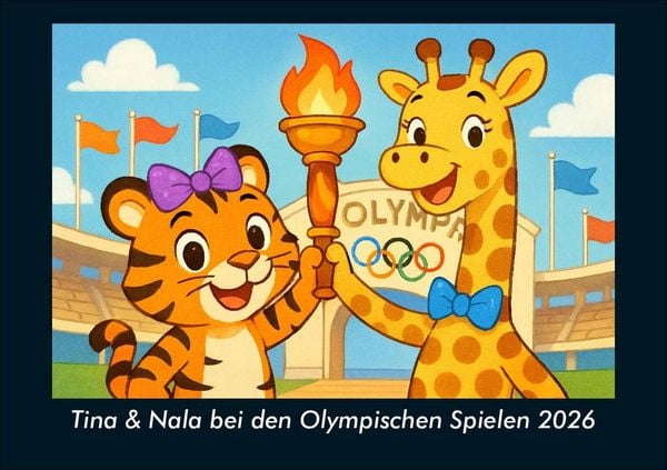 Tina & Nala bei den Olympischen Spielen 2026 Fotokalender DIN A5