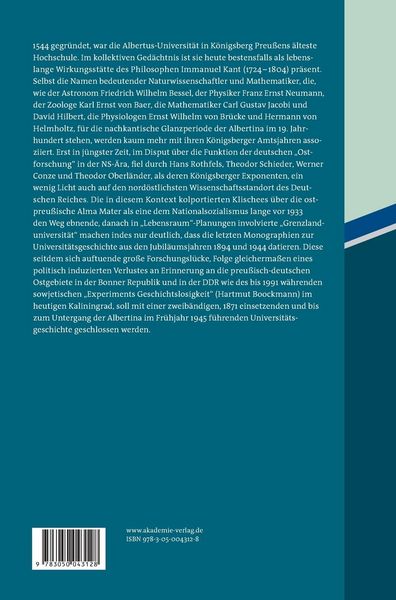 Produktbild: Die Albertus-Universit&auml;t K&ouml;nigsberg