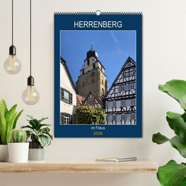 Produktbild: Herrenberg im Fokus (Wandkalender 2026 DIN A2 hoch), CALVENDO Monatskalender