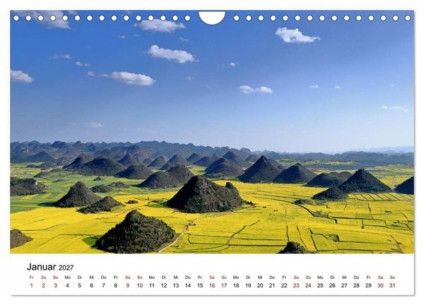 Produktbild: Wildes China (Wandkalender 2027 DIN A4 quer), CALVENDO Monatskalender