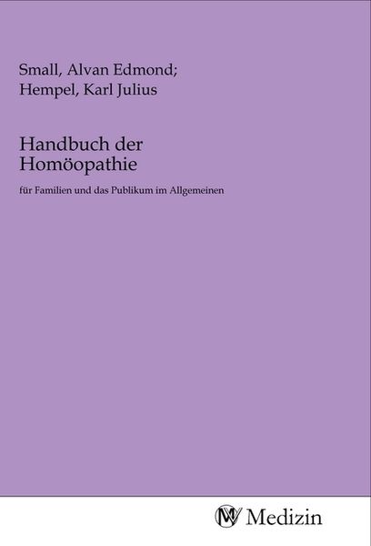 Produktbild: Handbuch der Hom&ouml;opathie