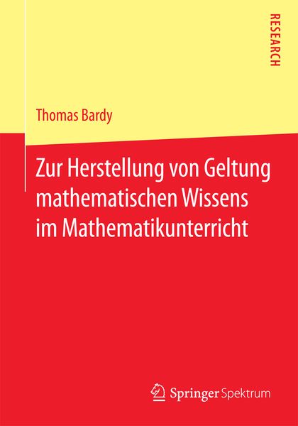Produktbild: Zur Herstellung von Geltung mathematischen Wissens im Mathematikunterricht