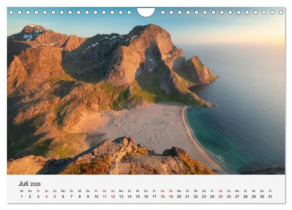 Produktbild: Farben der Lofoten - Jahreszeiten jenseits des Polarkreises (Wandkalender 2026 DIN A4 quer), CALVENDO Monatskalender