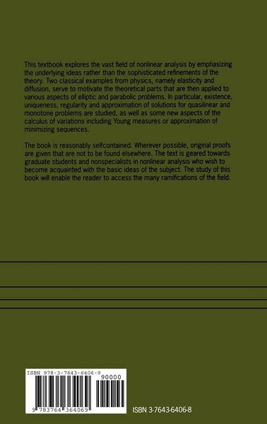 Produktbild: Elements of Nonlinear Analysis