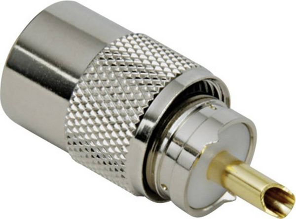 Produktbild: BKL Electronic 0406015 0406015 UHF-Steckverbinder Stecker, gerade 50Ω 1St.
