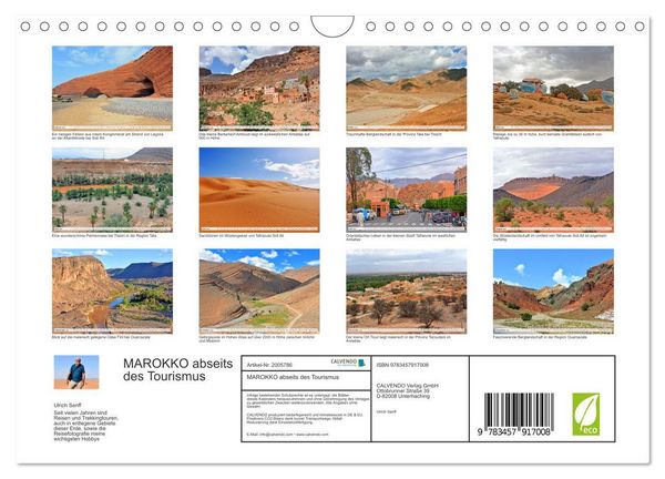 Produktbild: MAROKKO abseits des Tourismus (Wandkalender 2026 DIN A4 quer), CALVENDO Monatskalender