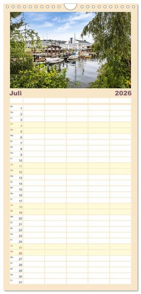 Produktbild: Familienplaner 2026 - SEATTLE Unvergessliche Tour durch die Stadt und das Umland mit 5 Spalten (Wandkalender, 21 x 45 cm) CALVENDO