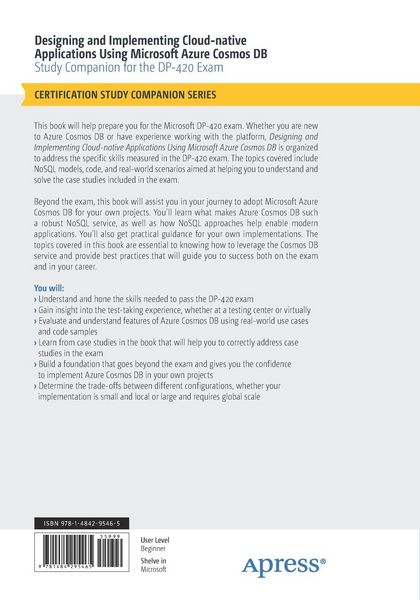 Produktbild: Designing and Implementing Cloud-native Applications Using Microsoft Azure Cosmos DB