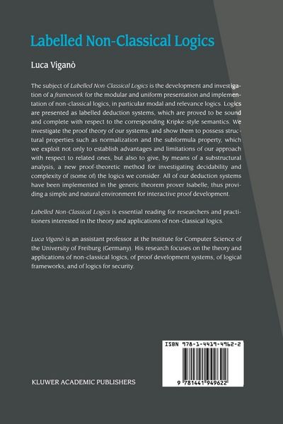 Produktbild: Labelled Non-Classical Logics