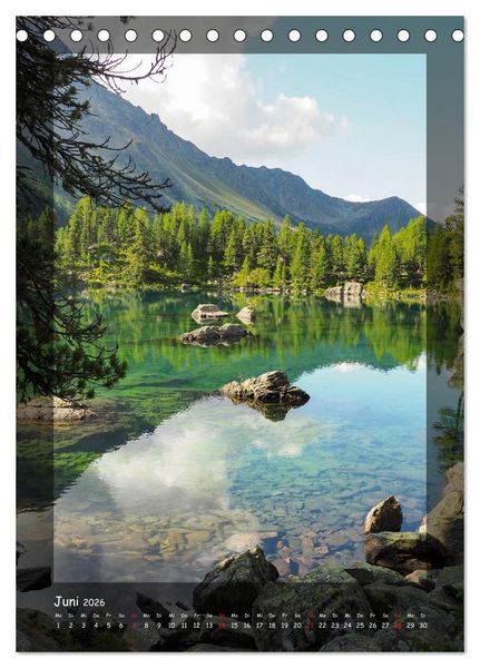 Produktbild: Bergwelten Wandkalender (Tischkalender 2026 DIN A5 hoch), CALVENDO Monatskalender