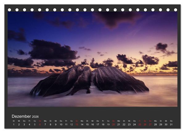 Produktbild: Seychellen Traumstr&auml;nde im Paradies (Tischkalender 2026 DIN A5 quer), CALVENDO Monatskalender