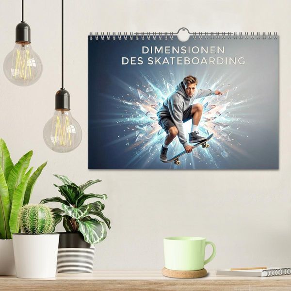 Produktbild: Dimensionen des Skateboarding (Wandkalender 2027 DIN A4 quer), CALVENDO Monatskalender