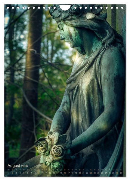 Produktbild: Die stillen Momente im Ohlsdorfer Friedhof (Wandkalender 2026 DIN A4 hoch), CALVENDO Monatskalender