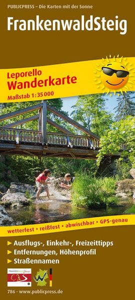 Produktbild: Frankenwaldsteig Wanderkarte