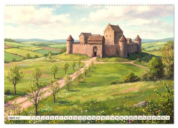 Produktbild: Welten der Literatur - Zw&ouml;lf Zust&auml;nde des Imagin&auml;ren (hochwertiger Premium Wandkalender 2027 DIN A2 quer), Kunstdruck in Hochglanz