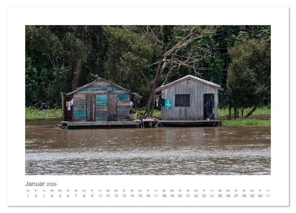 Produktbild: Amazonas, eine Reise entlang seiner Ufer (Wandkalender 2026 DIN A2 quer), CALVENDO Monatskalender