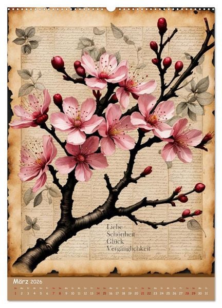 Produktbild: Geburtsblume, dein florales Sternzeichen (hochwertiger Premium Wandkalender 2026 DIN A2 hoch), Kunstdruck in Hochglanz