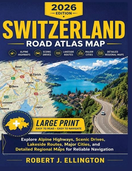 Produktbild: Switzerland Road Atlas Map