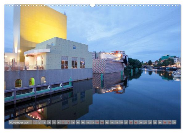 Produktbild: Hausbooturlaub Niederlande - Friesland und Groningen (hochwertiger Premium Wandkalender 2026 DIN A2 quer), Kunstdruck in Hochglanz