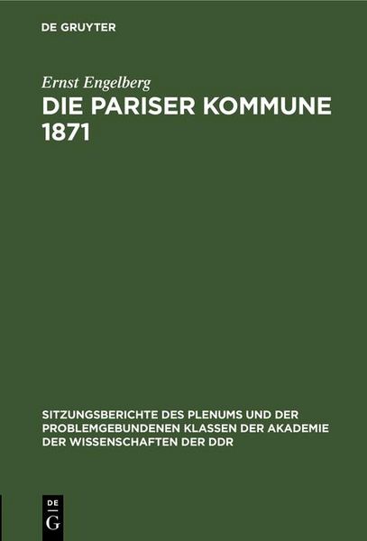Produktbild: Die Pariser Kommune 1871