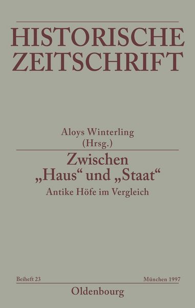Produktbild: Zwischen "Haus" und "Staat" - Antike H&ouml;fe im Vergleich