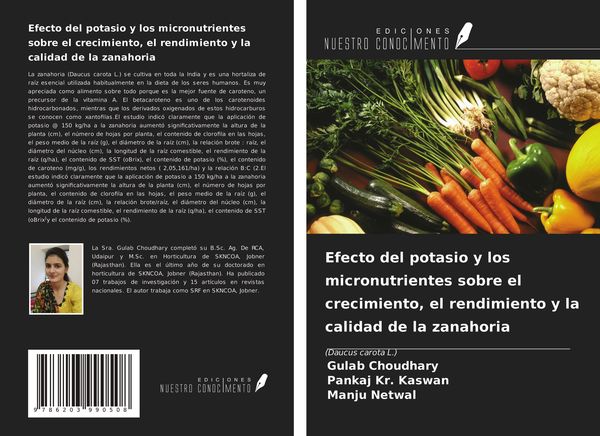 Produktbild: Efecto del potasio y los micronutrientes sobre el crecimiento, el rendimiento y la calidad de la zanahoria