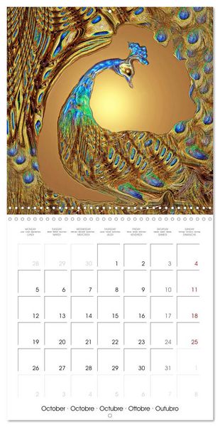 Produktbild: Des r&ecirc;ves f&eacute;eriques - Peinture digitale (Calendrier mural carr&eacute; 2026 30x30 cm) Calendrier double avec une page pour vos prises de notes