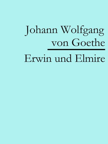 Produktbild: Erwin und Elmire