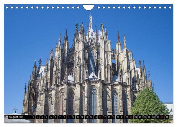Produktbild: Kirchen in K&ouml;ln - Heilige St&auml;tten und imposante Bauten (Wandkalender 2026 DIN A4 quer), CALVENDO Monatskalender