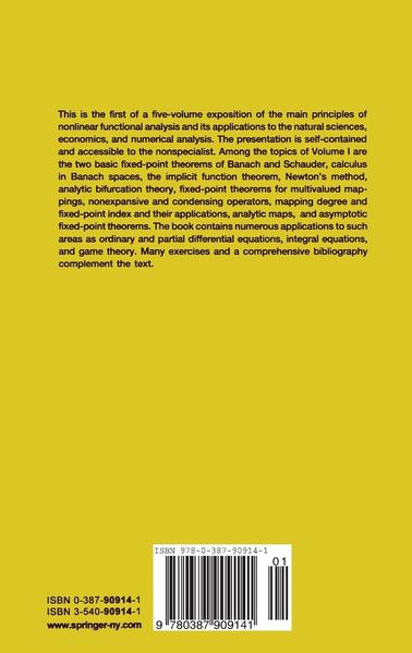 Produktbild: Nonlinear Functional Analysis and its Applications