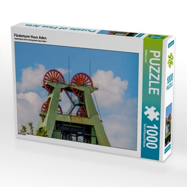 Produktbild: CALVENDO Puzzle F&ouml;rderturm Haus Aden 1000 Teile Puzzle quer | 1000 Teile Lege-Gr&ouml;&szlig;e 64 &times; 48 cm Foto-Puzzle f&uuml;r gl&uuml;ckliche Stunden