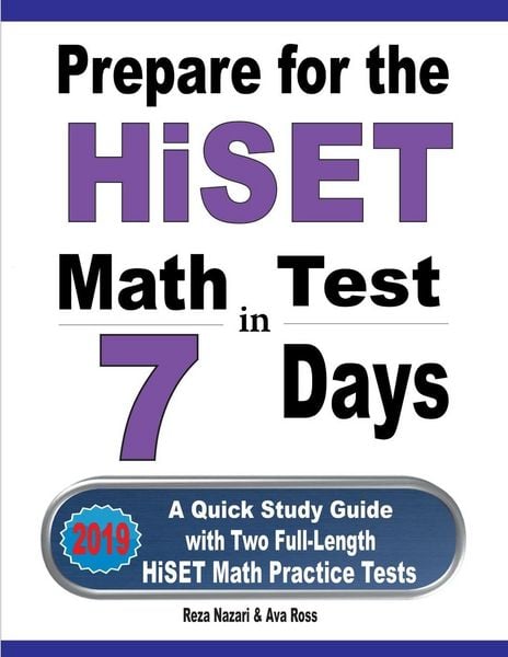 Produktbild: Prepare for the HiSET Math Test in 7 Days