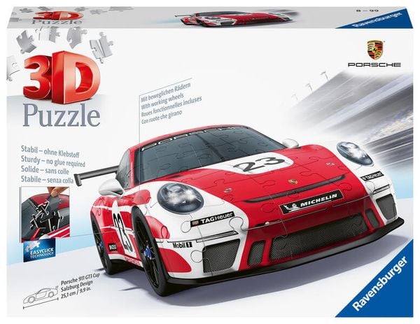 Produktbild: 3D Puzzle 108 Teile - Porsche 911 GT3 Cup "Salzburg Design"