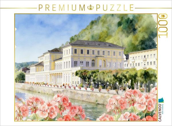 CALVENDO Puzzle Kurhauszentrum in Bad Ems | 1000 Teile Lege-Größe 64x48cm Foto-Puzzle für glückliche Stunden