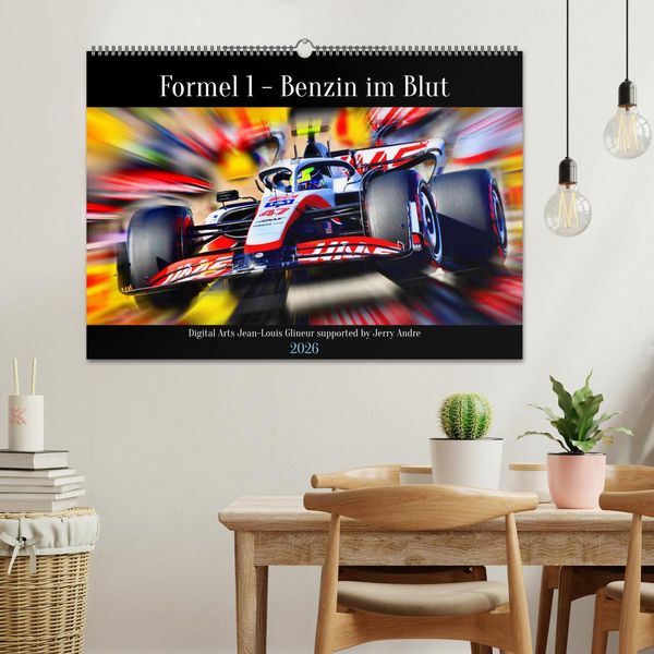 Produktbild: Formel 1 - Benzin im Blut (Wandkalender 2026 DIN A2 quer), CALVENDO Monatskalender