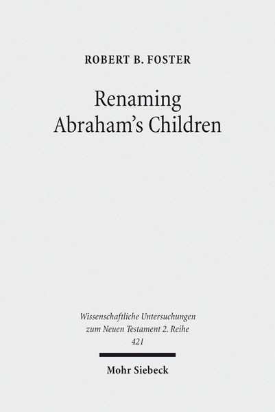 Produktbild: Renaming Abraham's Children