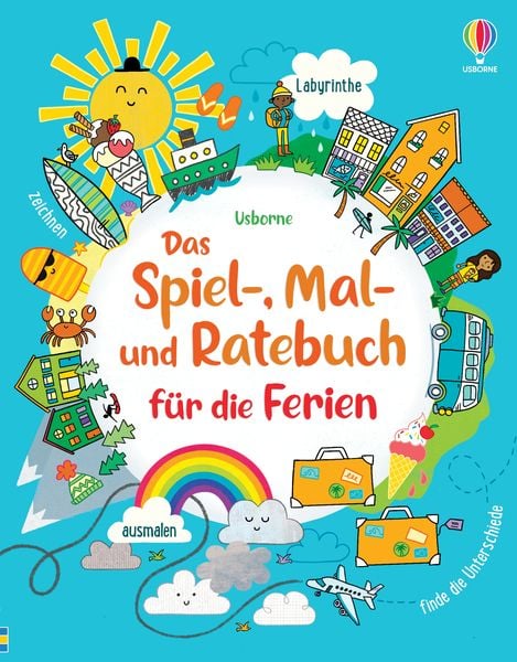 Das Spiel-, Mal- und Ratebuch für die Ferien, Taschenbuch von James Maclaine,Lucy Bowman,Rebecca Gilpin, Usborne, 978-1-78941-862-0