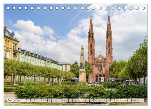 Produktbild: Wiesbaden Impressionen (Tischkalender 2026 DIN A5 quer), CALVENDO Monatskalender