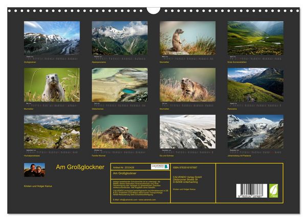 Produktbild: Am Gro&szlig;glockner (Wandkalender 2026 DIN A3 quer), CALVENDO Monatskalender