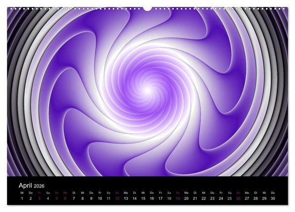 Produktbild: Die Farbe Lila (Wandkalender 2026 DIN A2 quer), CALVENDO Monatskalender