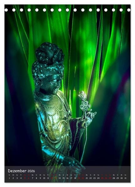 Produktbild: Kraft mit Buddha (Tischkalender 2026 DIN A5 hoch), CALVENDO Monatskalender