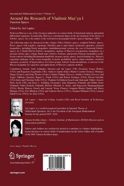Produktbild: Around the Research of Vladimir Maz'ya I