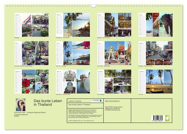 Produktbild: Das bunte Leben in Thailand (Wandkalender 2026 DIN A2 quer), CALVENDO Monatskalender