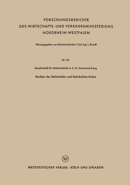 Produktbild: Struktur der Steinkohlen und Steinkohlen-Kokse