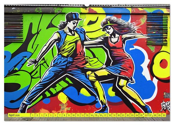 Produktbild: Lebensart Hip Hop (hochwertiger Premium Wandkalender 2026 DIN A2 quer), Kunstdruck in Hochglanz