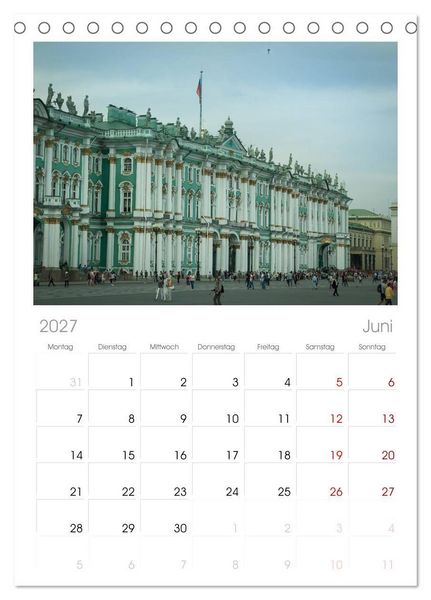 Produktbild: Tischplaner 2027 - Sankt Petersburg - "Venedig des Nordens" (A5 Tischkalender zum Aufstellen) CALVENDO