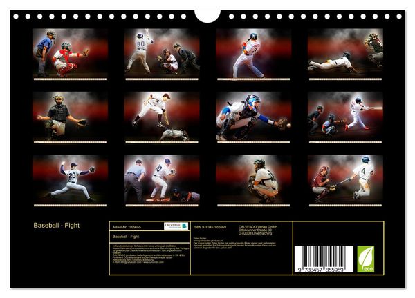 Produktbild: Baseball - Fight (Wandkalender 2026 DIN A4 quer), CALVENDO Monatskalender